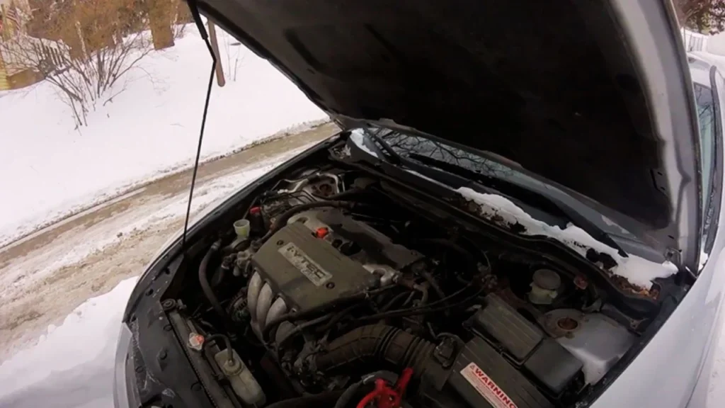 jump-start a car in cold weather