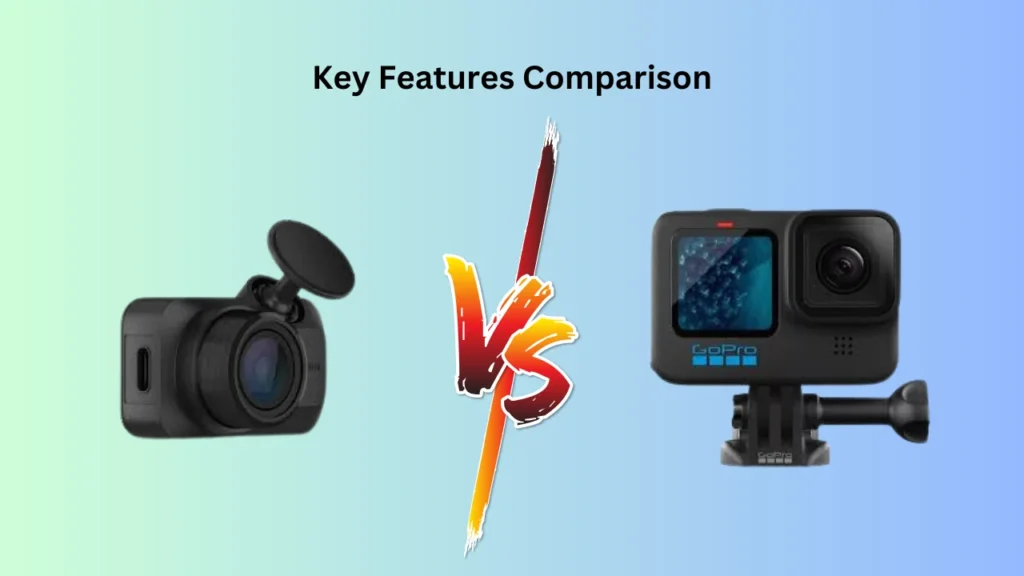 Garmin Dash Cam vs GoPro Key Features Comparison