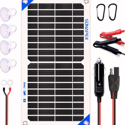 SUNAPEX 10W Solar Battery Charger | Best for Lightweight Portability