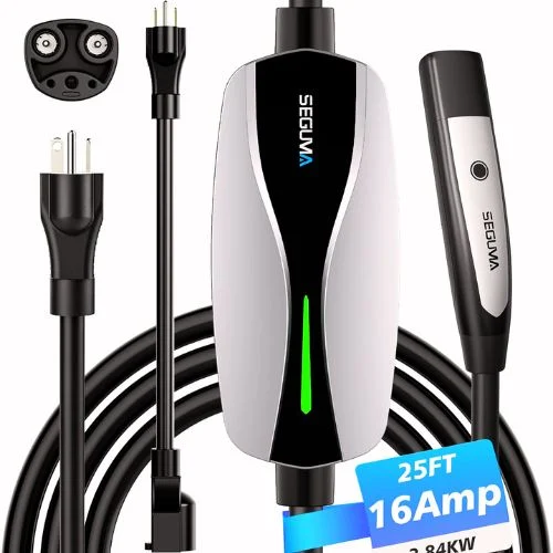 SEGUMA Portable Level 1/2 EV Charger for Tesla | Best for Tesla Owners on the Go