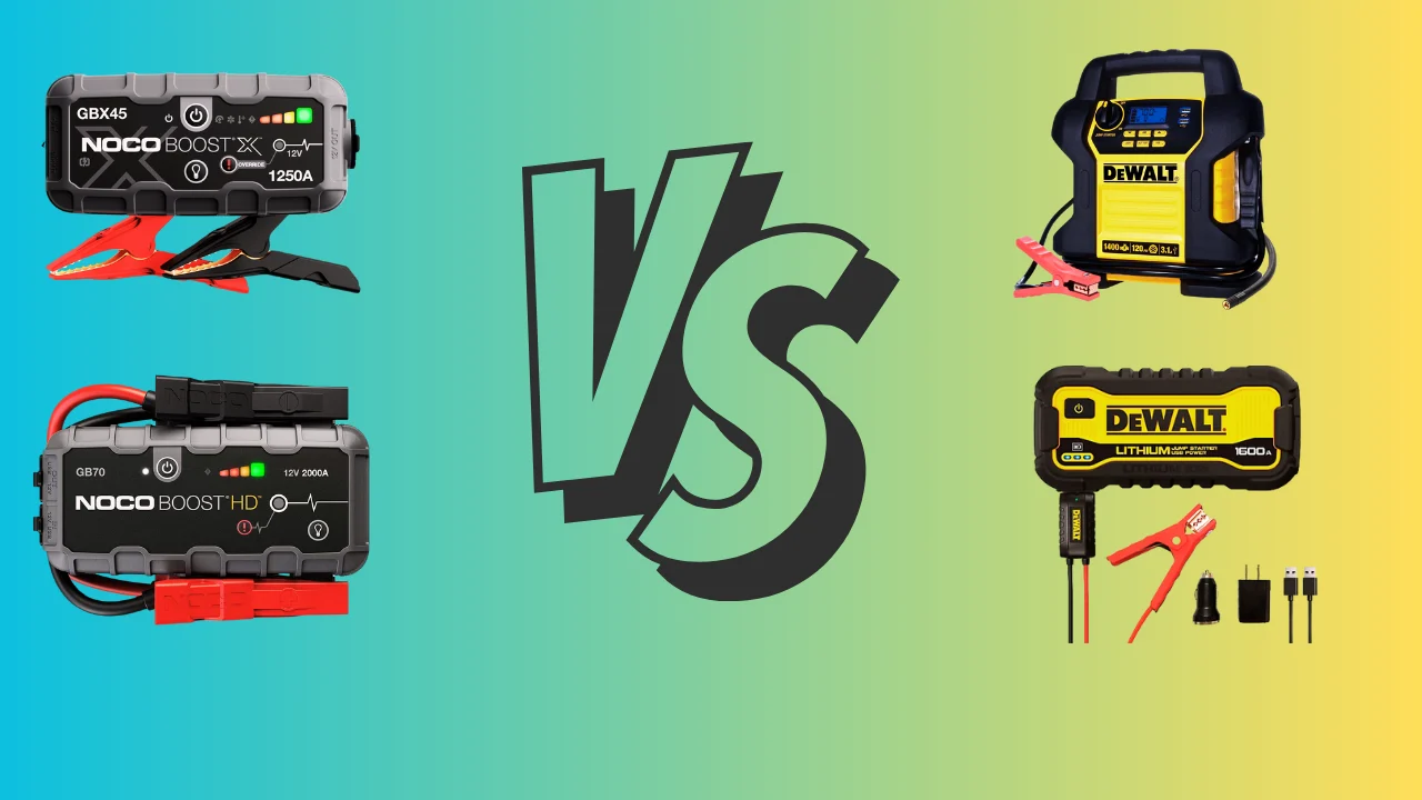 NOCO vs DEWALT Jump Starter : 4 Key Differences